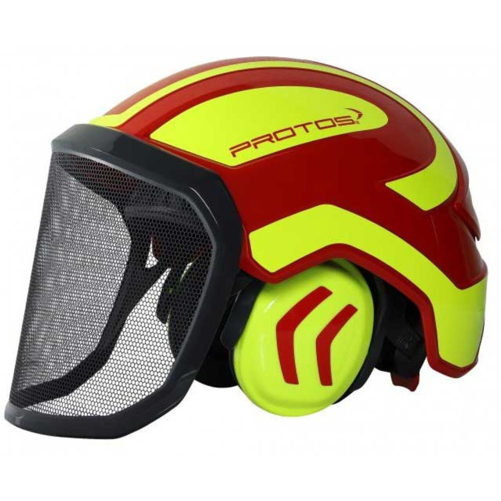 CASQUE PROTOS INTEGRAL ROUGE/JAUNE